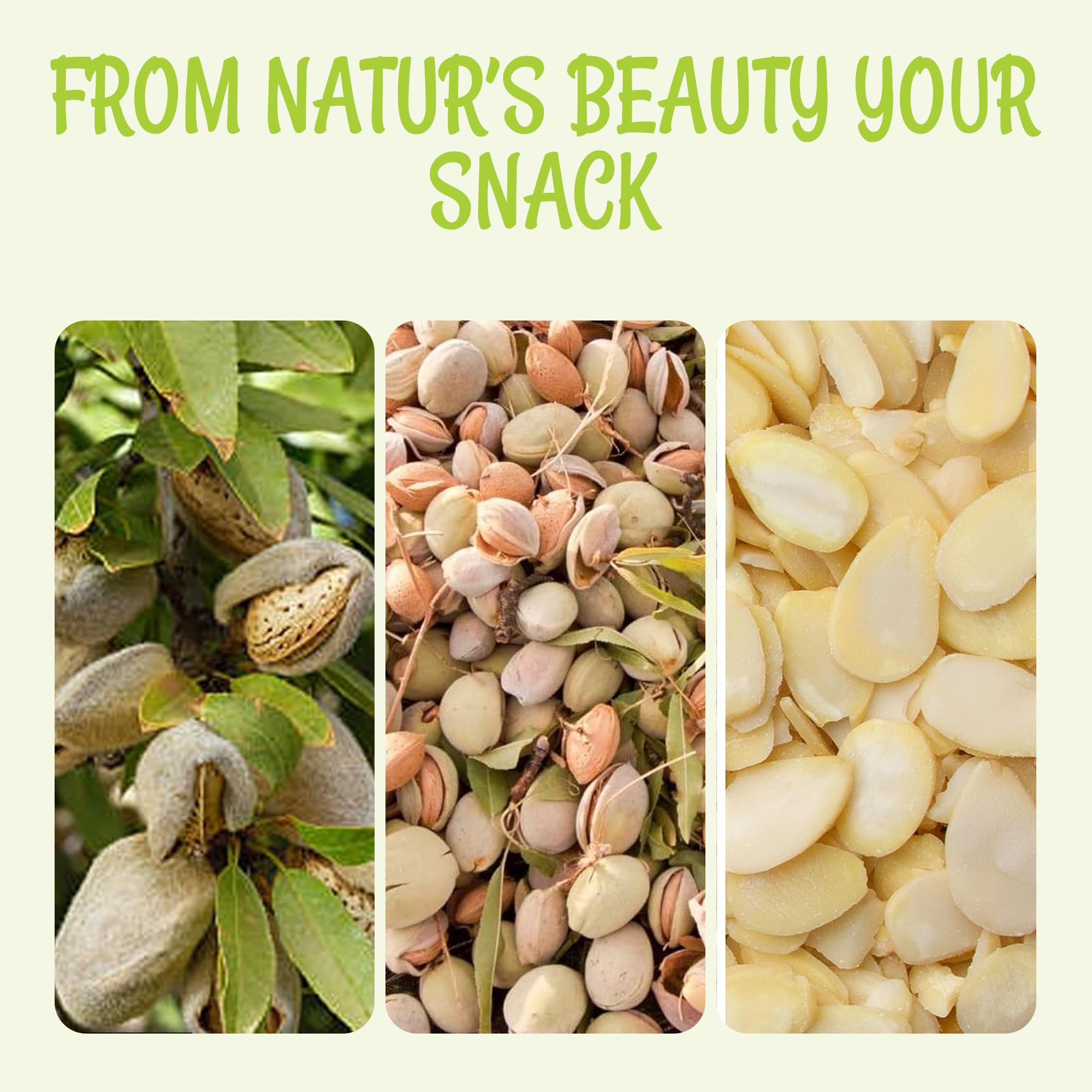 Oh! Nuts Almonds Blanched Sliced - Raw - 100% Natural - 1.5 lb - High-Protein Almonds - Packed in New York Zip-Seal Bag for Exceptional Freshness - Image 6