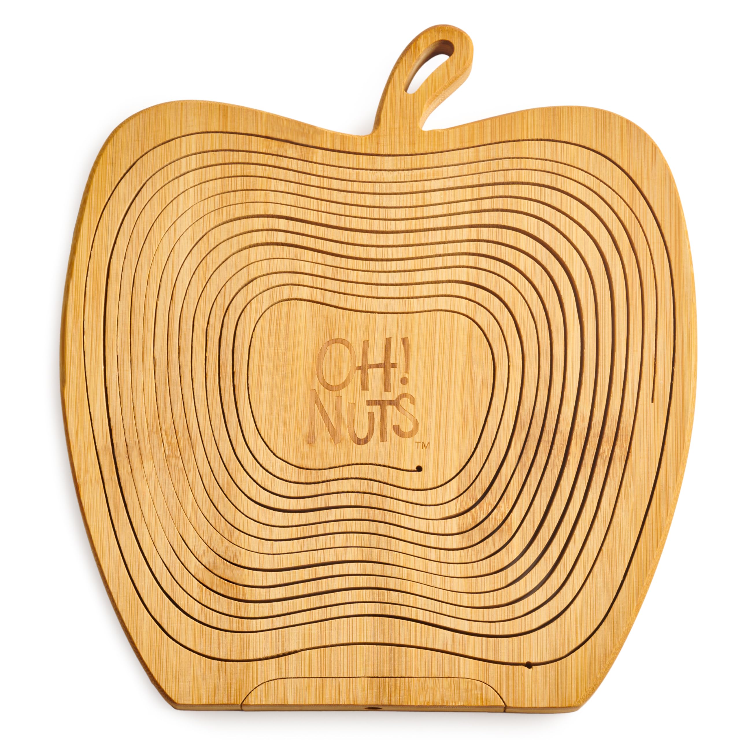 Oh! Nuts Dried Fruit Gift Basket - Gourmet Gift Baskets - Holiday Healthy Assortment Dried Fruits Gift Box - Crafted in the USA - Wooden Apple Shape Gift Tray - (Honey Beige) - Image 9