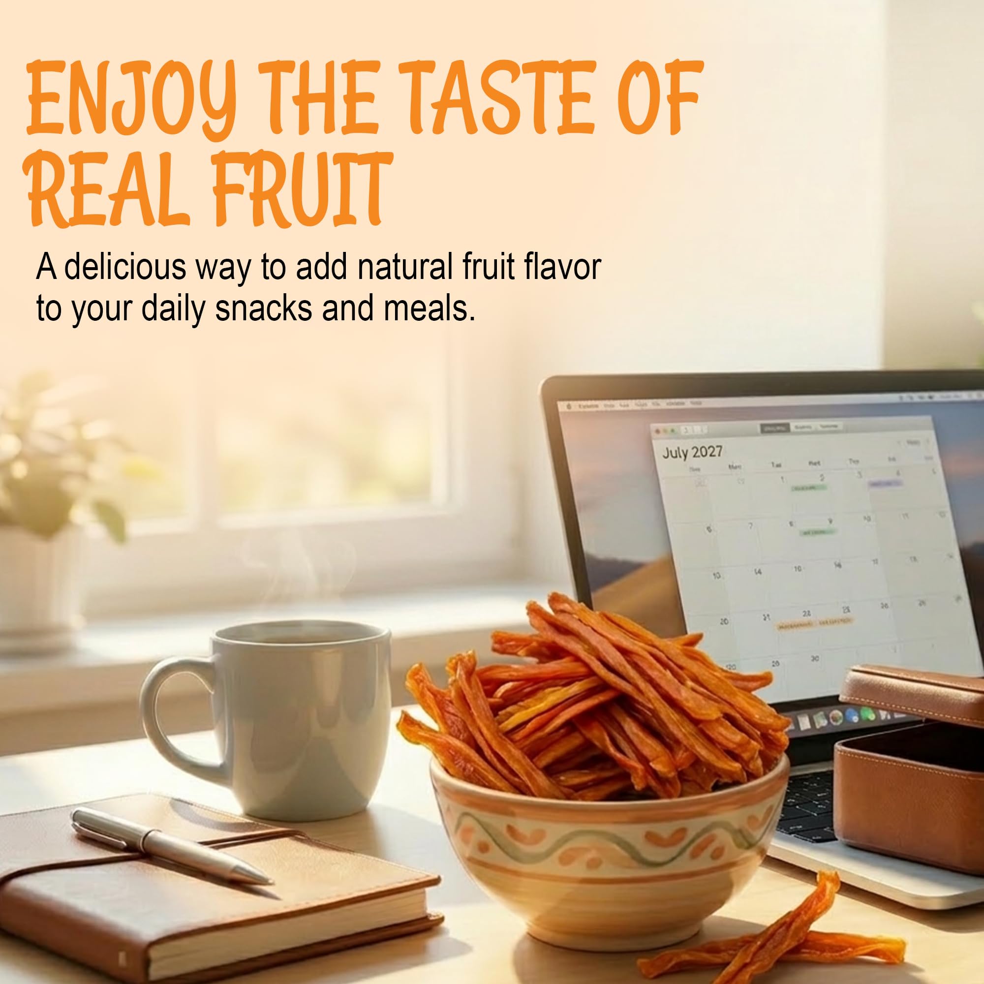 Oh! Nuts Dried Papaya Spears Natural - 1LB - Organic Unsweetened Dried Papaya Spears - Dehydrated Fruit Bites - Packed in New York Zip-Seal Bag for Exceptional Freshness - Image 4