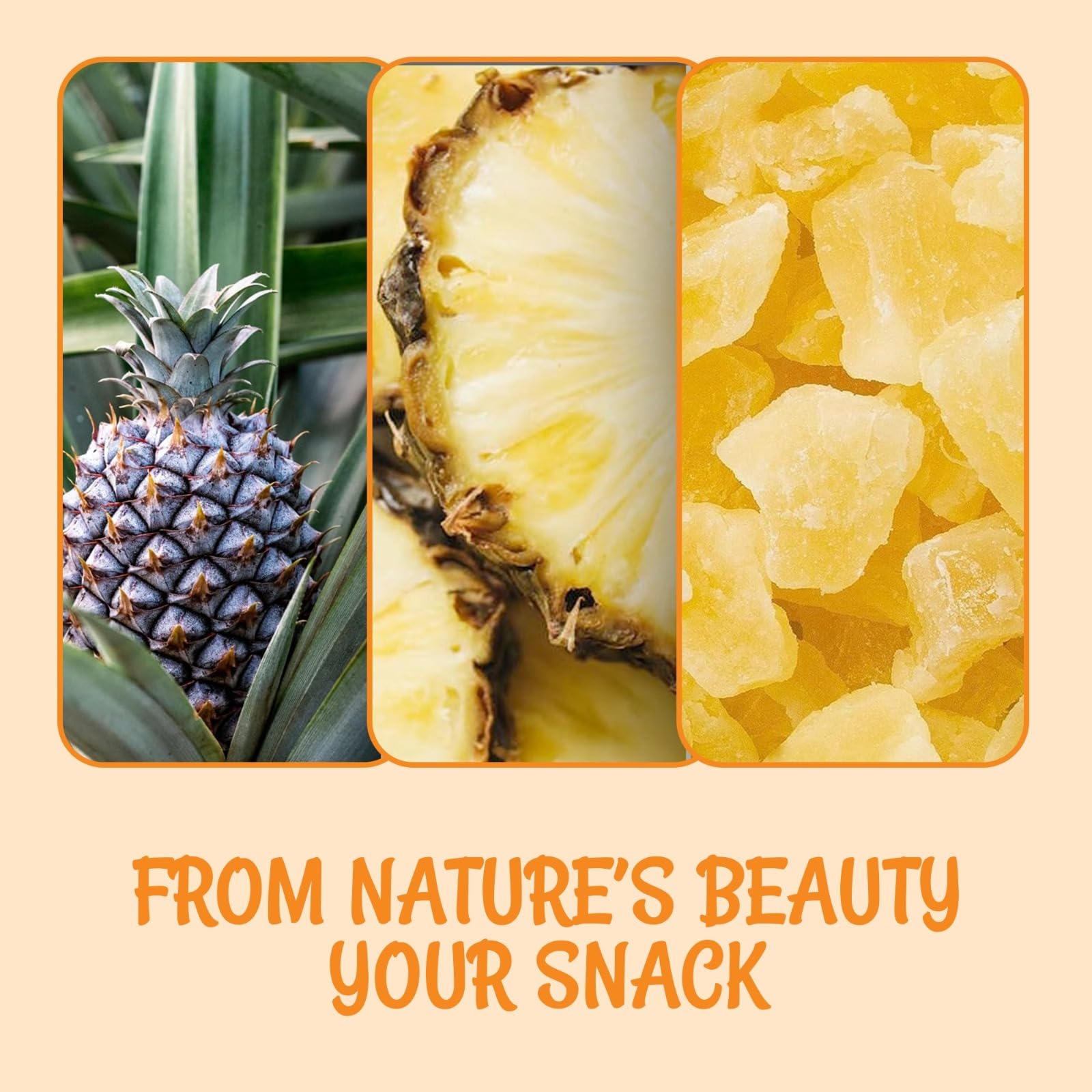 Oh! Nuts Dried Pineapple - 1.5 LB - Dried Fruit Diced - Less Sugar Added - Dehydrated Fruit Bites - Packed in New York Zip-Seal Bag for Exceptional Freshness - Image 6