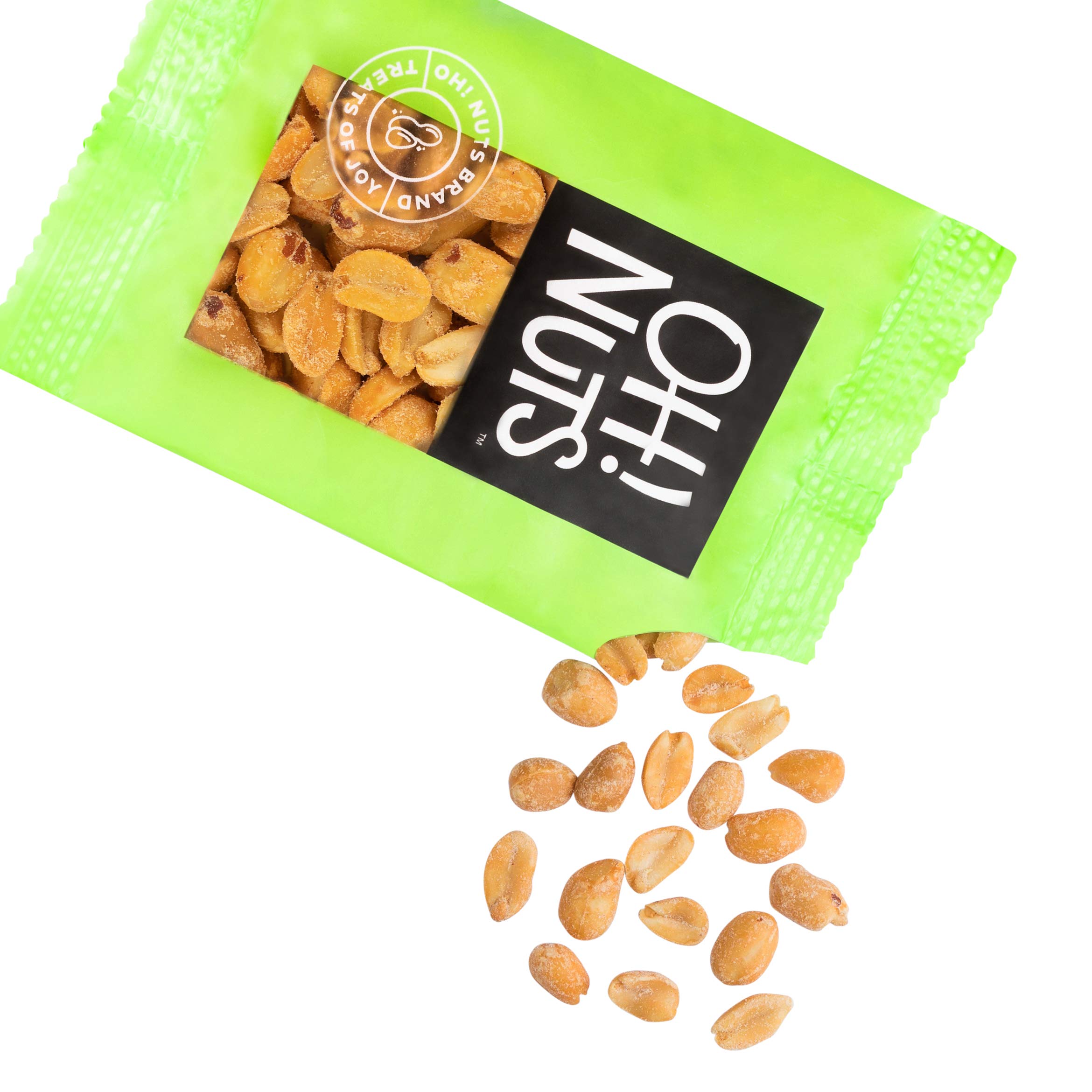 Oh! Nuts Flavored Peanut Roasted Salted Individual Nut Snacks for On-the-Go - 12 Convenient Nut Snacks for School - Bulk Nuts Variety - Individual Packs (1.5 oz Each) - Image 3