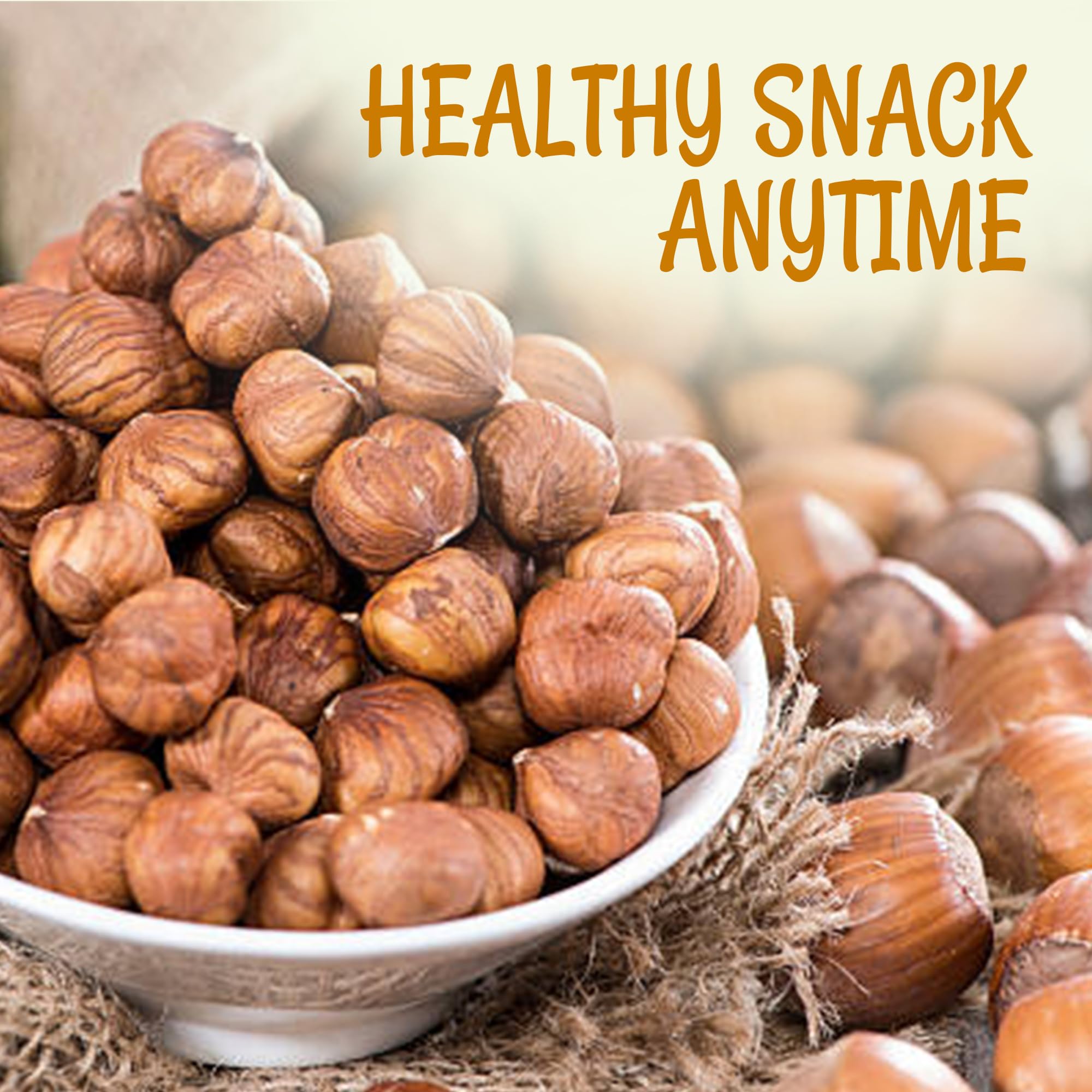 Oh! Nuts Hazelnuts (Filberts) - Dry Roasted Salted - 2 lb - Healthy Whole Crunchy Skinned Cobnuts Snack - Packed in New York Zip-Seal Bag for Exceptional Freshness - Image 5