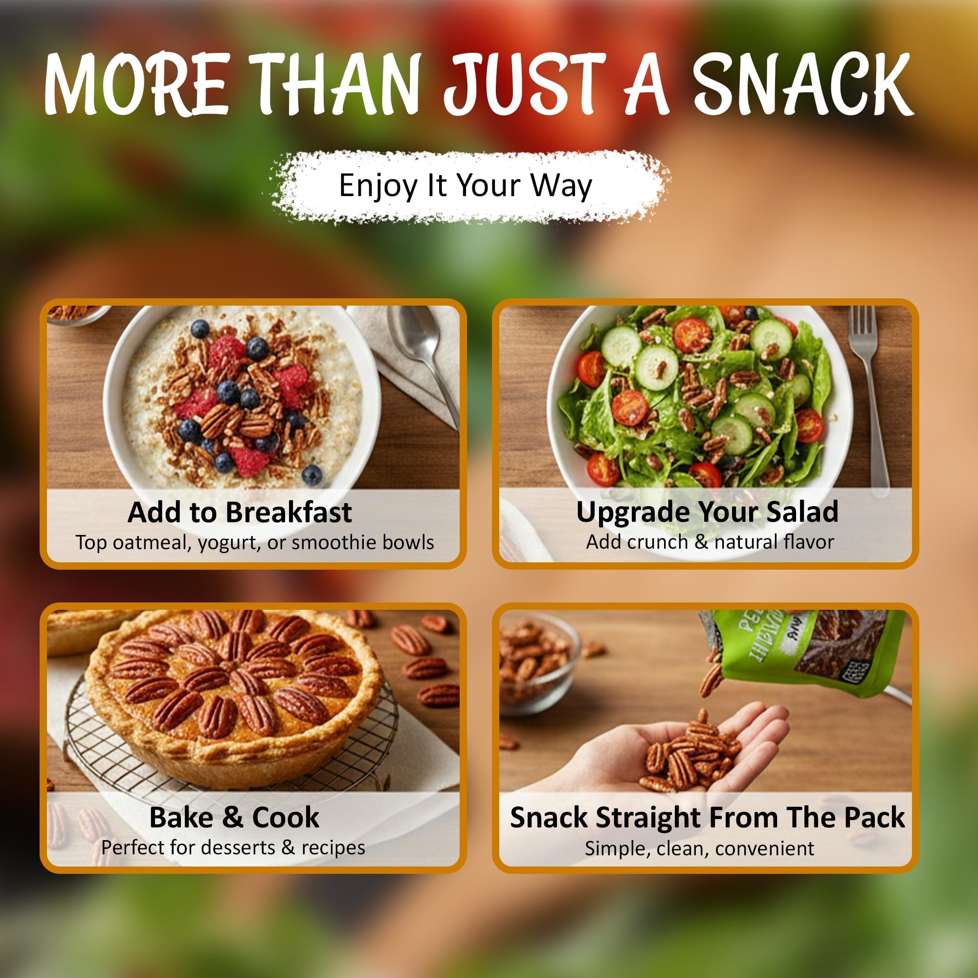 Oh! Nuts Pecan Raw Individual Nut Snacks for On-the-Go - 12 Convenient Nut Snacks for School - Bulk Nuts Variety - Individual Packs (1.5 oz Each) - Image 3