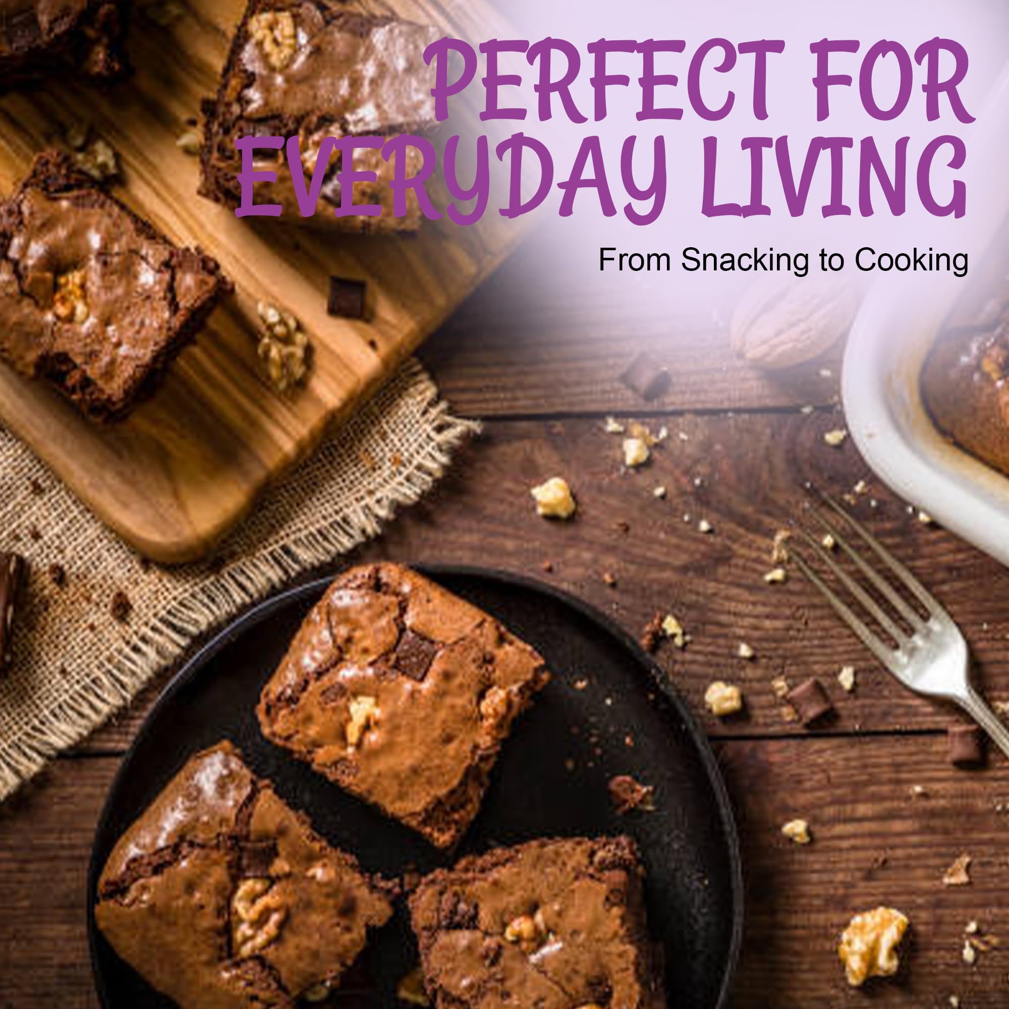 Oh! Nuts Pecans Dry Roasted Unsalted - Kosher, Oil-Free, All Natural Pecans - For Baking, Snacks, Salad, Dressing - Packed in 2 LB Resealable Bulk Bag - Image 4