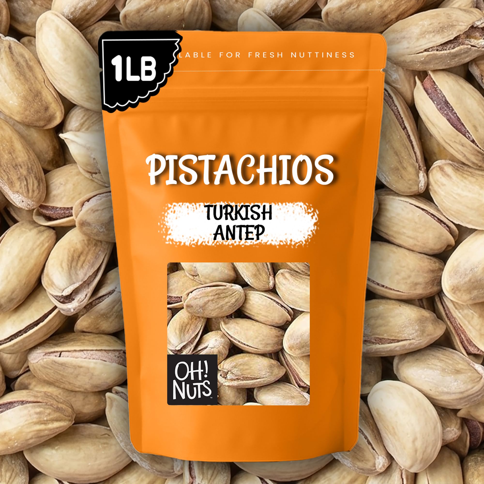 Oh! Nuts Pistachios - Roasted & Lightly Salted - 1 lb - Turkish Antep Pistachios In Shell - Packed in New York Zip-Seal Bag for Exceptional Freshness - Image 7