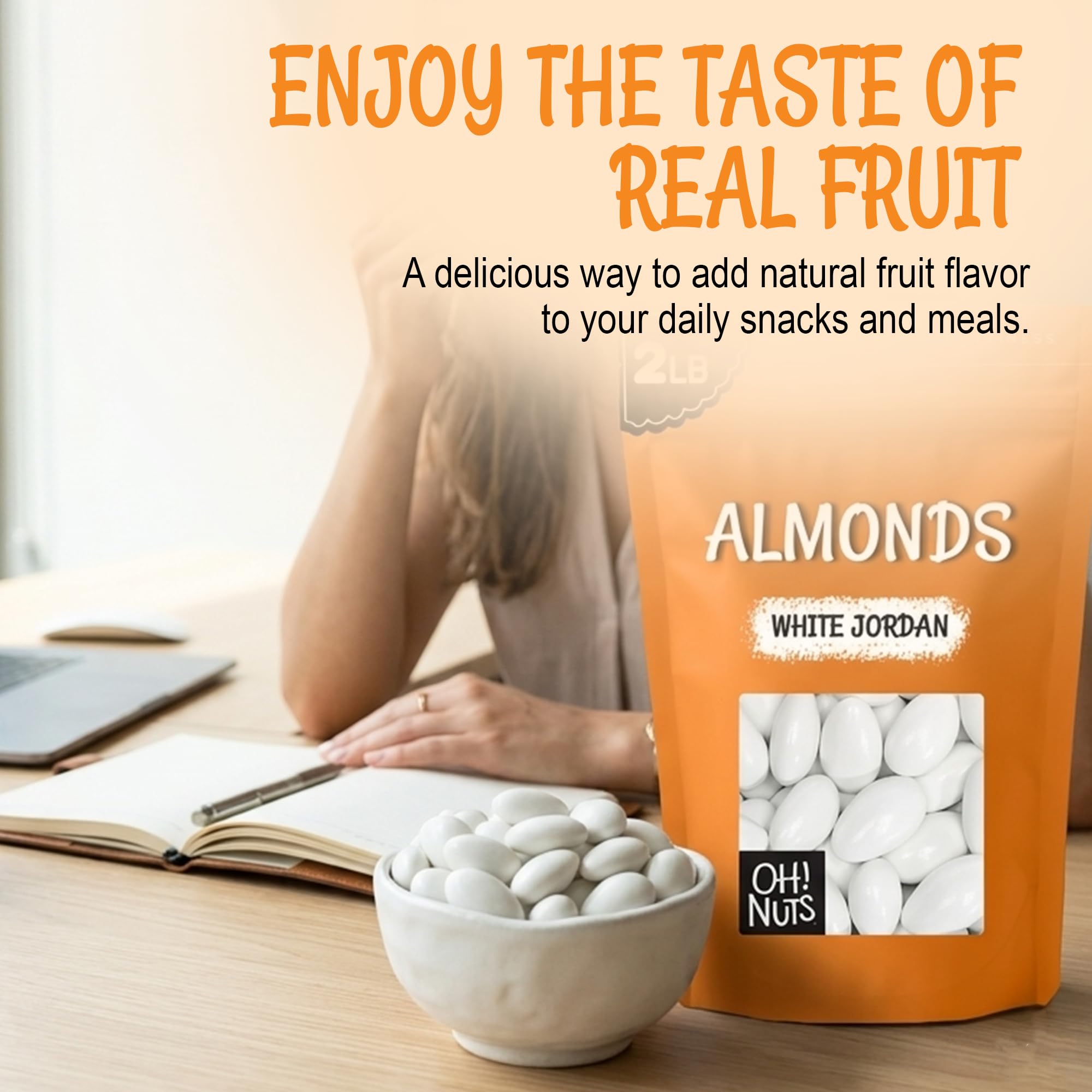 Oh! Nuts White Jordan Almonds - 2 lb - For Easter, Weddings, Baby Showers & Birth - Packed in New York Zip-Seal Bag for Exceptional Freshness - Image 4